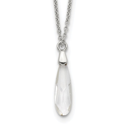Sterlingsilber Kristall Halskette