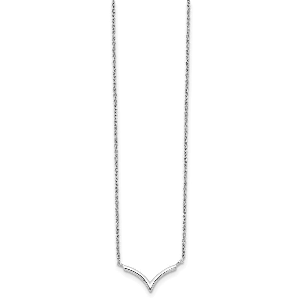 Sterlingsilber Poliert V-shape Halskette