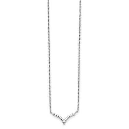 Sterlingsilber Poliert V-shape Halskette