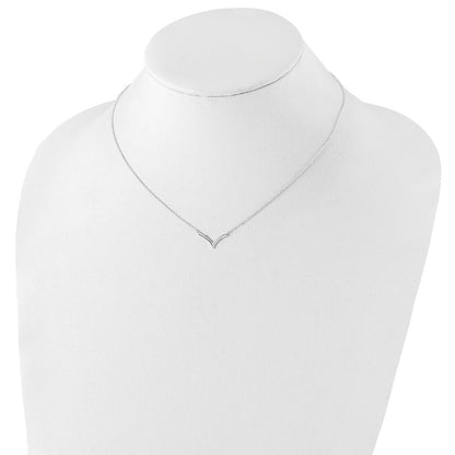 Sterlingsilber Poliert V-shape Halskette