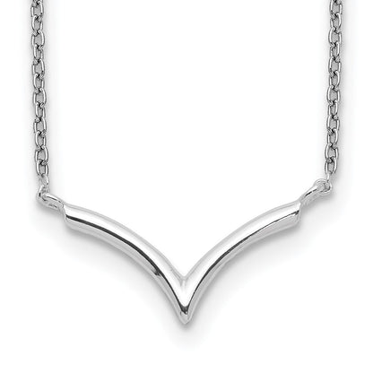 Sterlingsilber Poliert V-shape Halskette