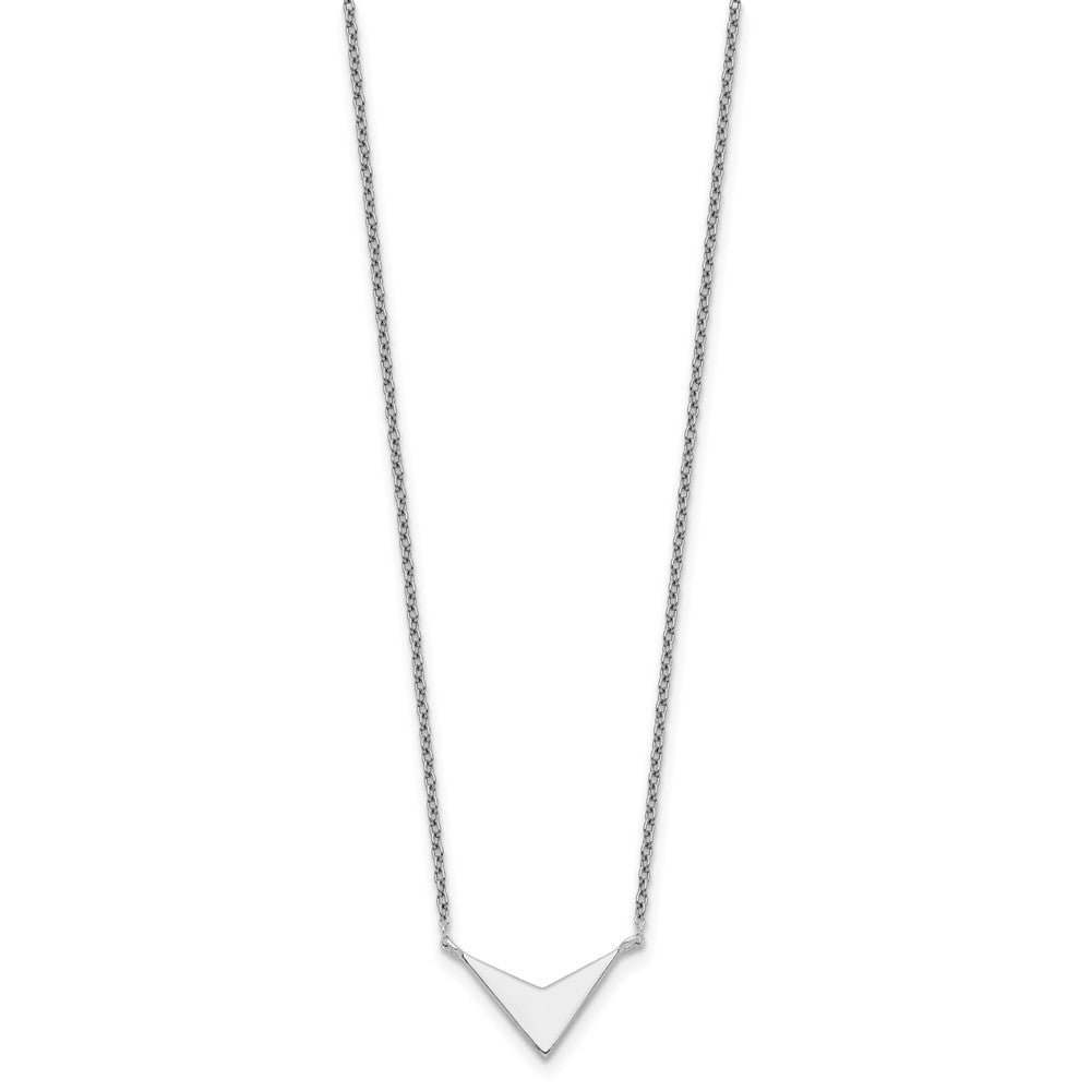 Sterlingsilber Poliert V-shape Halskette