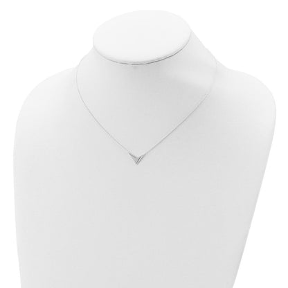 Sterlingsilber Poliert V-shape Halskette