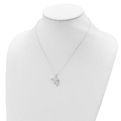 Sterlingsilber Zirkonia Abschluss Cap Halskette