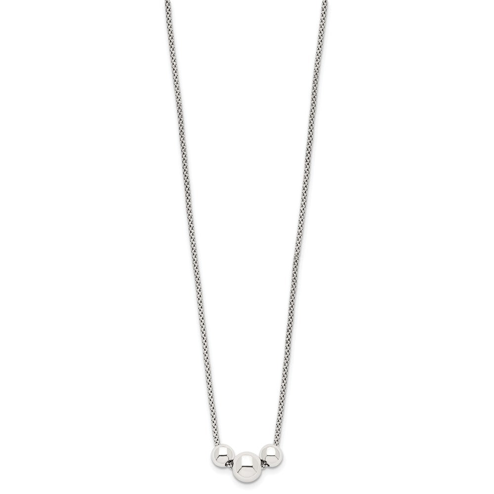 Sterlingsilber Poliert Perle Fantasieglieder Halskette