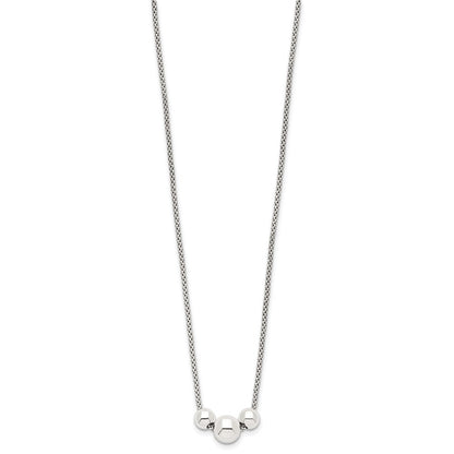 Sterlingsilber Poliert Perle Fantasieglieder Halskette