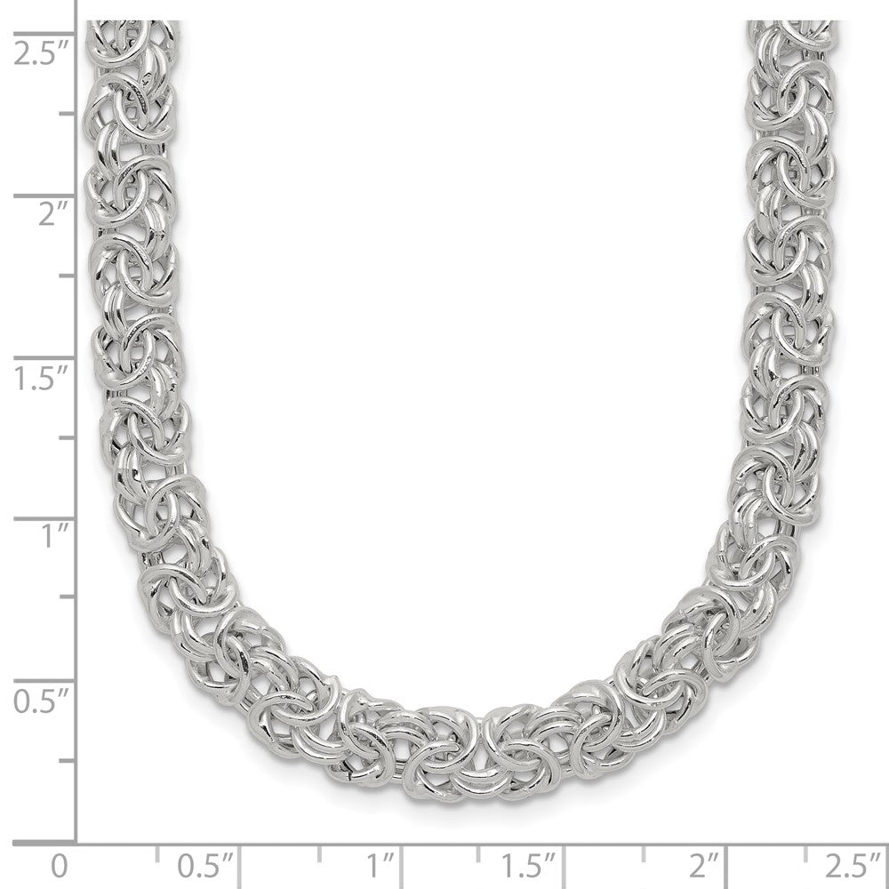 Sterlingsilber Poliert Byzantiner Glieder Halskette