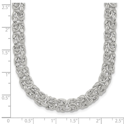 Sterlingsilber Poliert Byzantiner Glieder Halskette