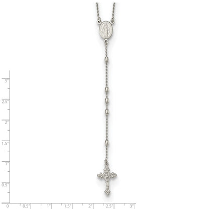 Sterlingsilber Gekugelt Rosenkranz18 Zoll Halskette Mit1.25 Verlängerung