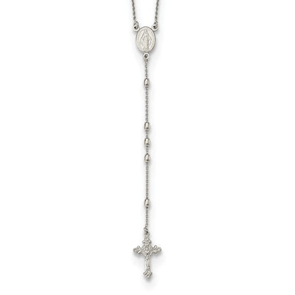 Sterlingsilber Gekugelt Rosenkranz18 Zoll Halskette Mit1.25 Verlängerung