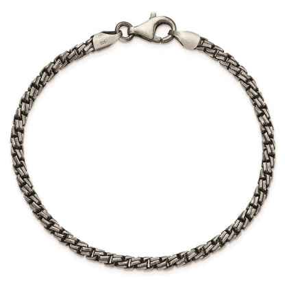 Sterlingsilber Antikisiert Gebürstet Gliederarmband