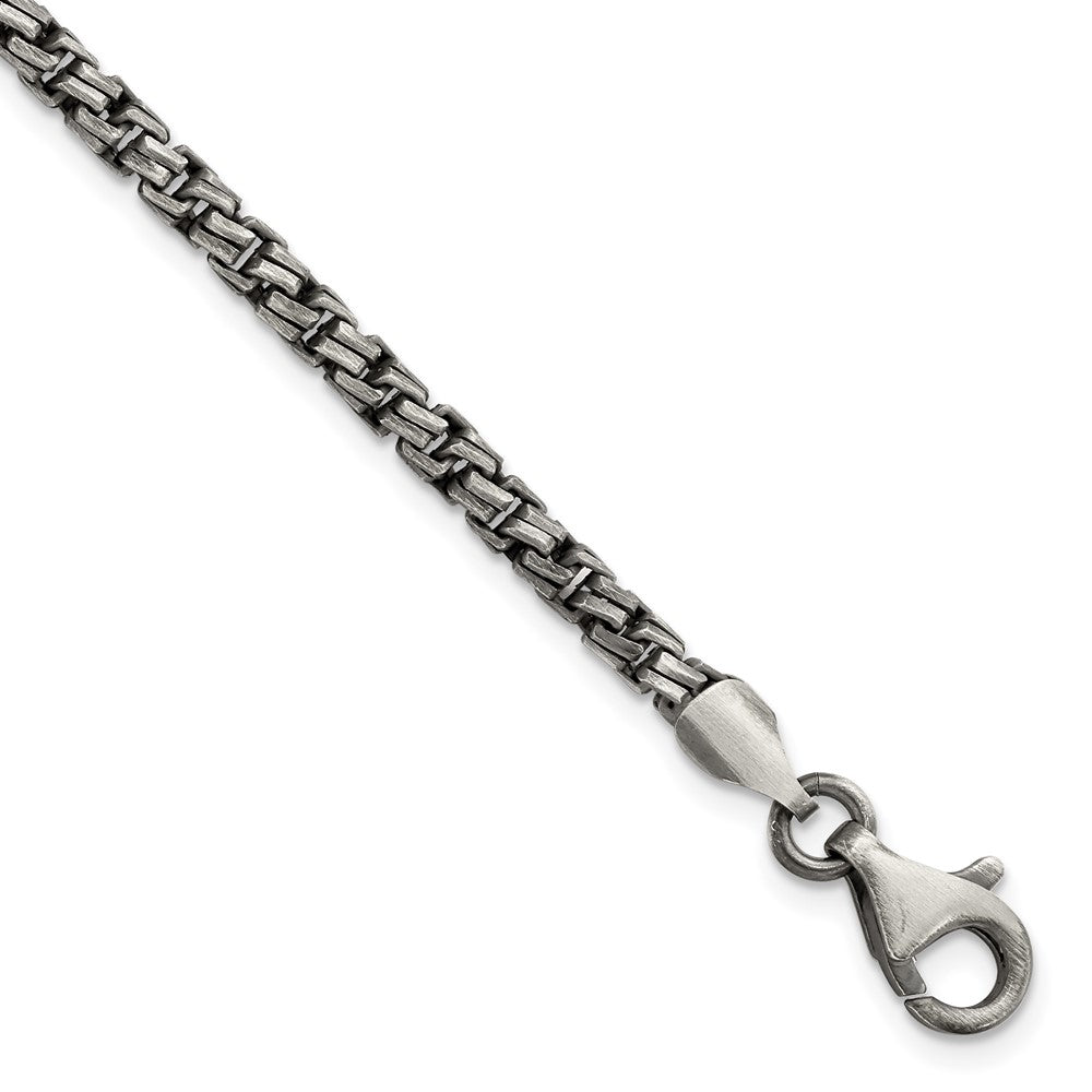 Sterlingsilber Antikisiert Gebürstet Gliederarmband