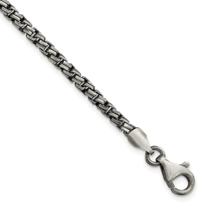 Sterlingsilber Antikisiert Gebürstet Gliederarmband