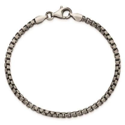 Sterlingsilber Antikisiert Gebürstet Gliederarmband