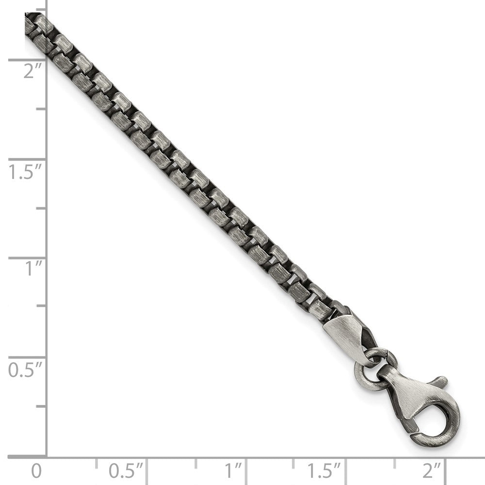 Sterlingsilber Antikisiert Gebürstet Gliederarmband