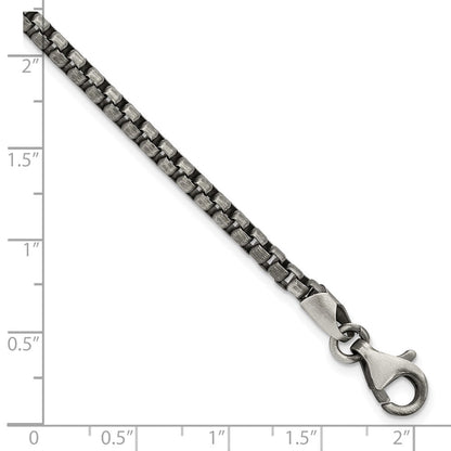 Sterlingsilber Antikisiert Gebürstet Gliederarmband