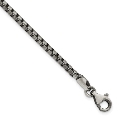 Sterlingsilber Antikisiert Gebürstet Gliederarmband
