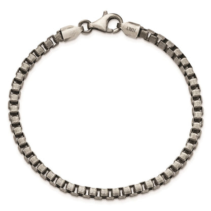 Sterlingsilber Antikisiert Gebürstet Venezianer Gliederarmband