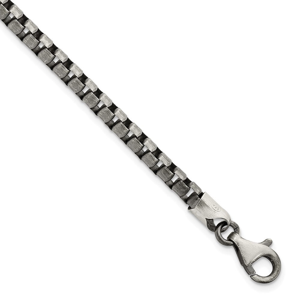 Sterlingsilber Antikisiert Gebürstet Venezianer Gliederarmband