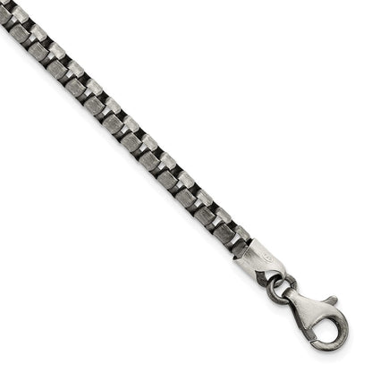 Sterlingsilber Antikisiert Gebürstet Venezianer Gliederarmband
