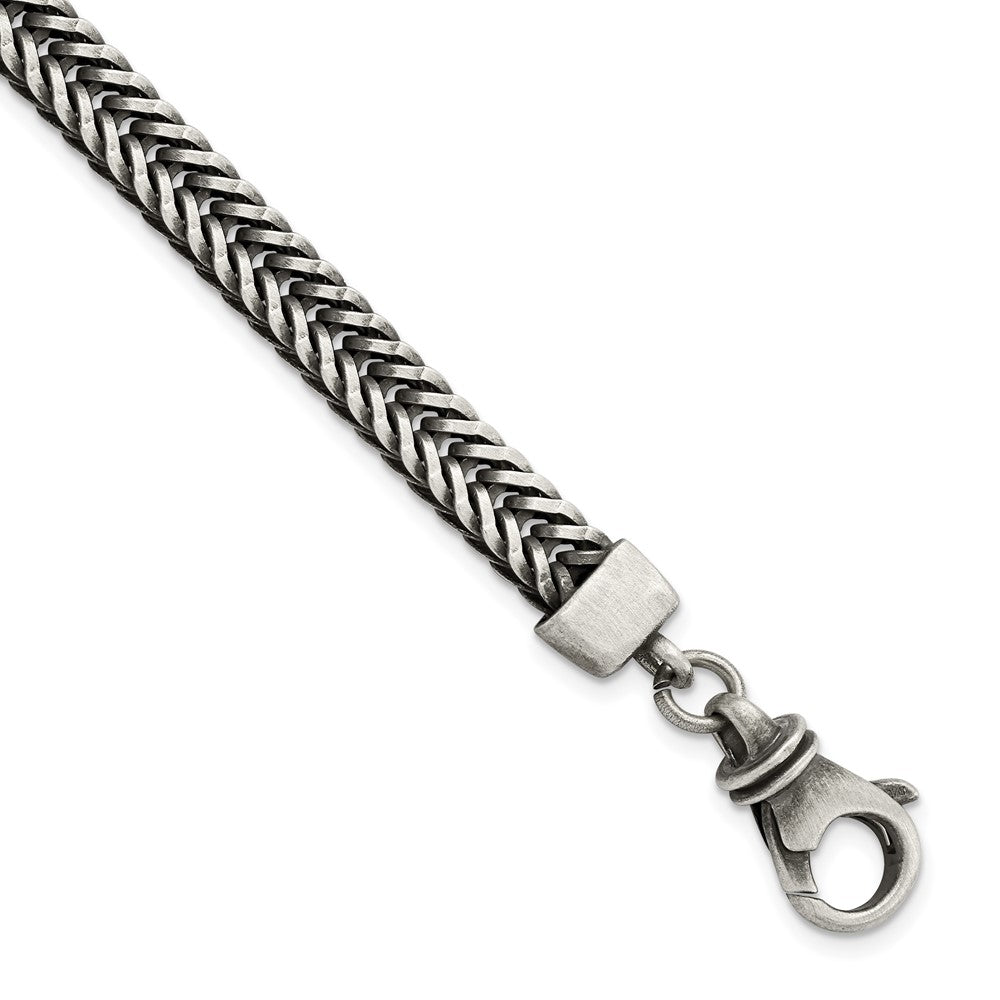 Sterlingsilber Gebürstet Antikisiert Weizen Gliederarmband