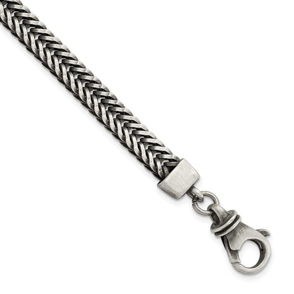 Sterlingsilber Gebürstet Antikisiert Weizen Gliederarmband