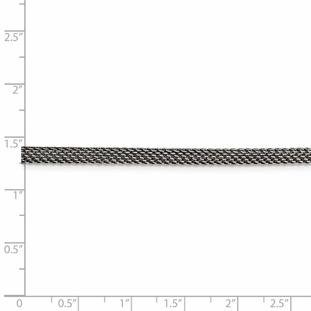 Sterlingsilber 4mm Fantasie Antikisiert Netz Halskette