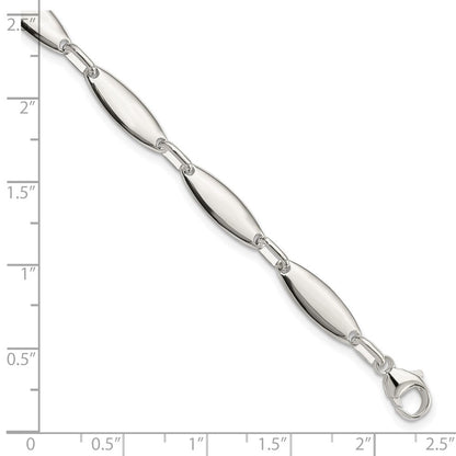 8 Zoll Sterlingsilber Poliert Glieder mit 1 in Verlängerung. Armband