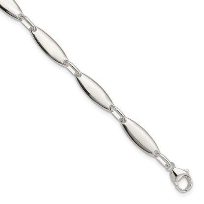 8 Zoll Sterlingsilber Poliert Glieder mit 1 in Verlängerung. Armband