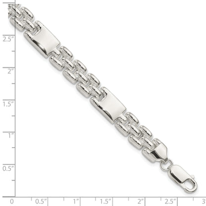 7.5 Zoll Sterlingsilber Fantasieglieder Armband