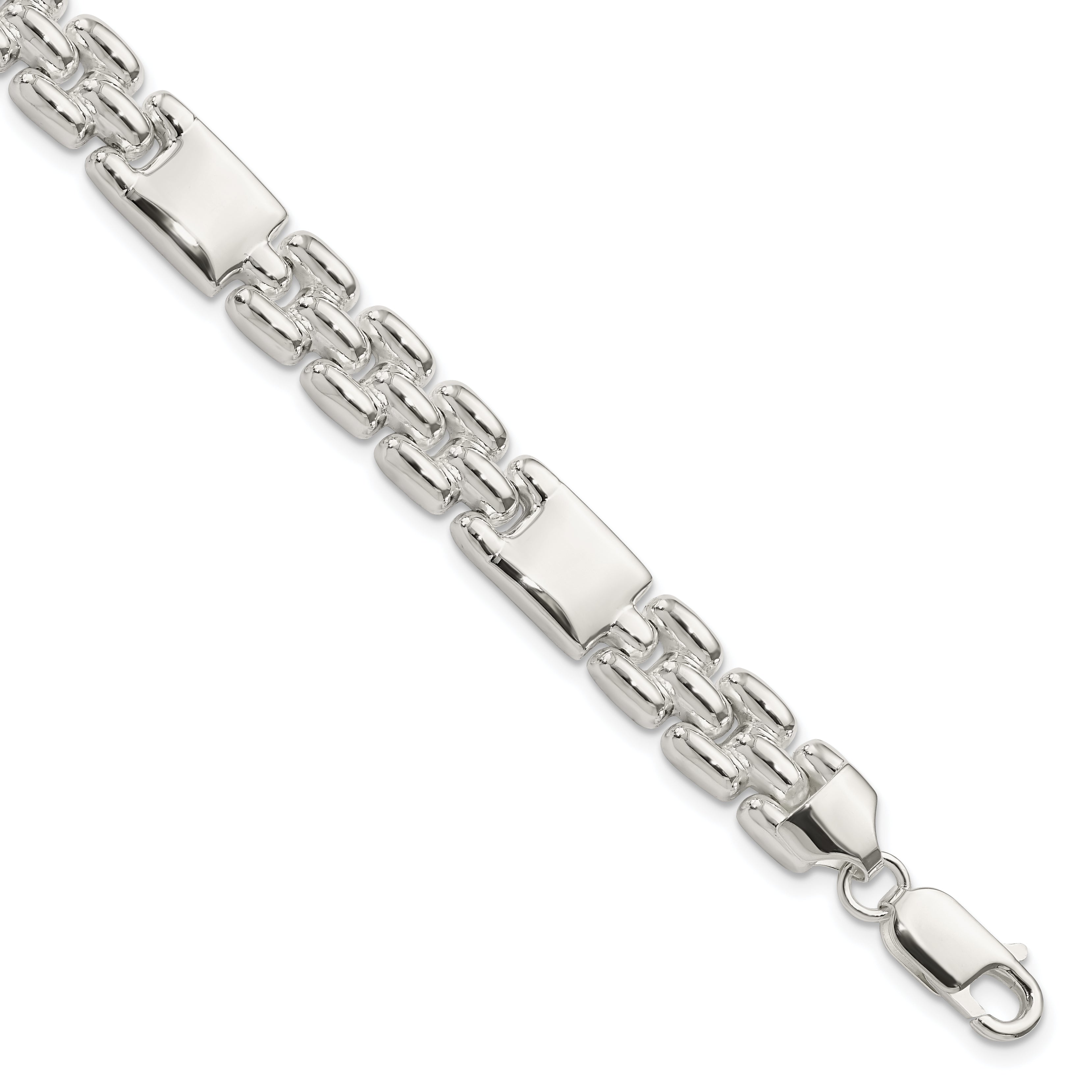 7.5 Zoll Sterlingsilber Fantasieglieder Armband