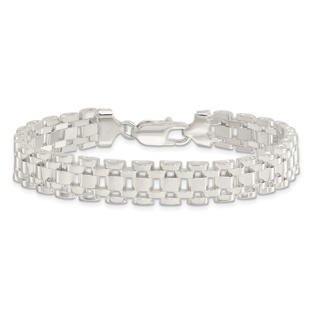 7.75 Zoll Sterlingsilber Poliert Fantasieglieder Armband