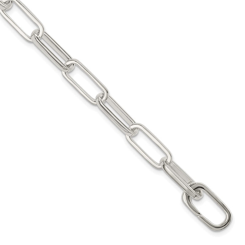 7.75 Zoll Sterlingsilber Poliert Fantasieglieder Armband