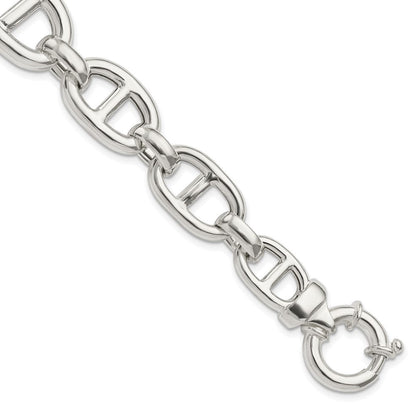 7.75 Zoll Sterlingsilber Poliert Fantasieglieder Armband