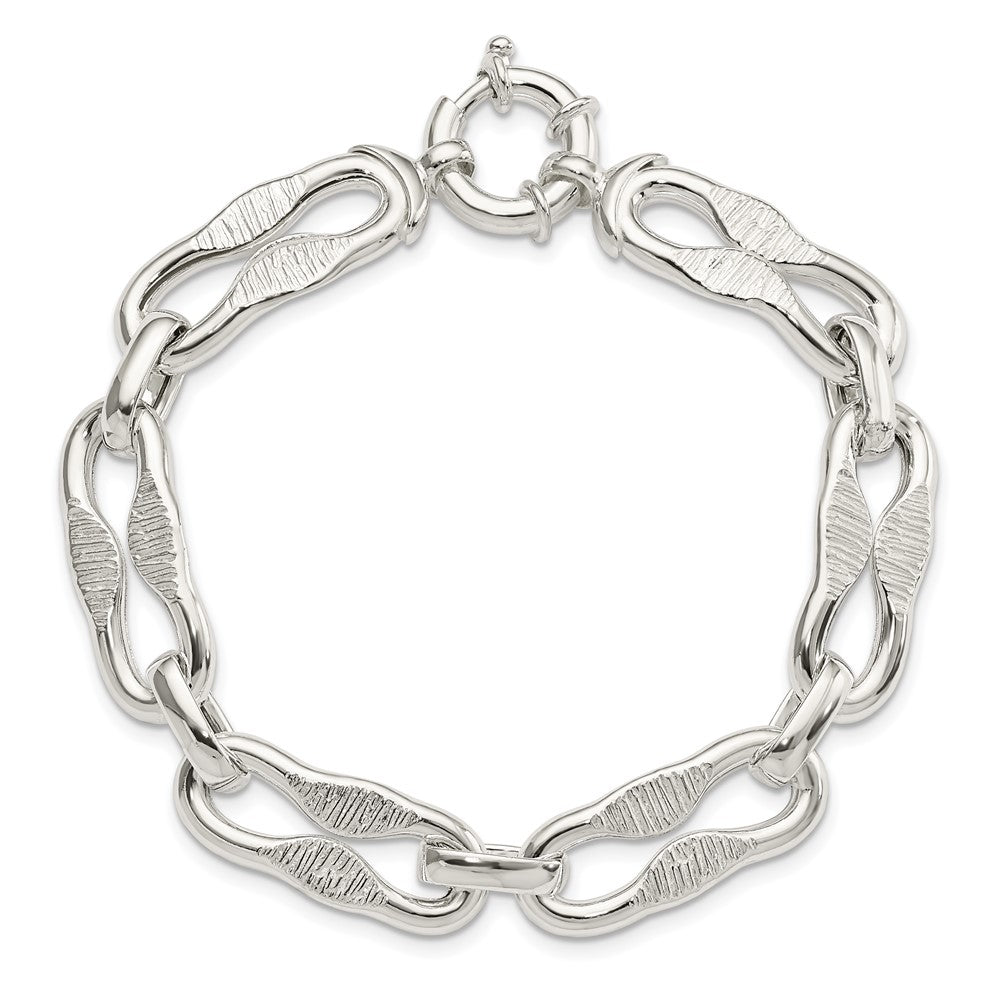 Sterlingsilber Poliert Fantasieglieder Gliederarmband