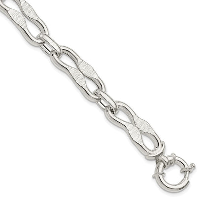 Sterlingsilber Poliert Fantasieglieder Gliederarmband