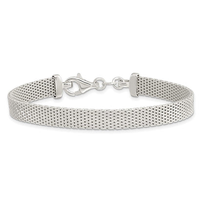 7.5 Zoll Sterlingsilber Diamantiert Wendbar Armband
