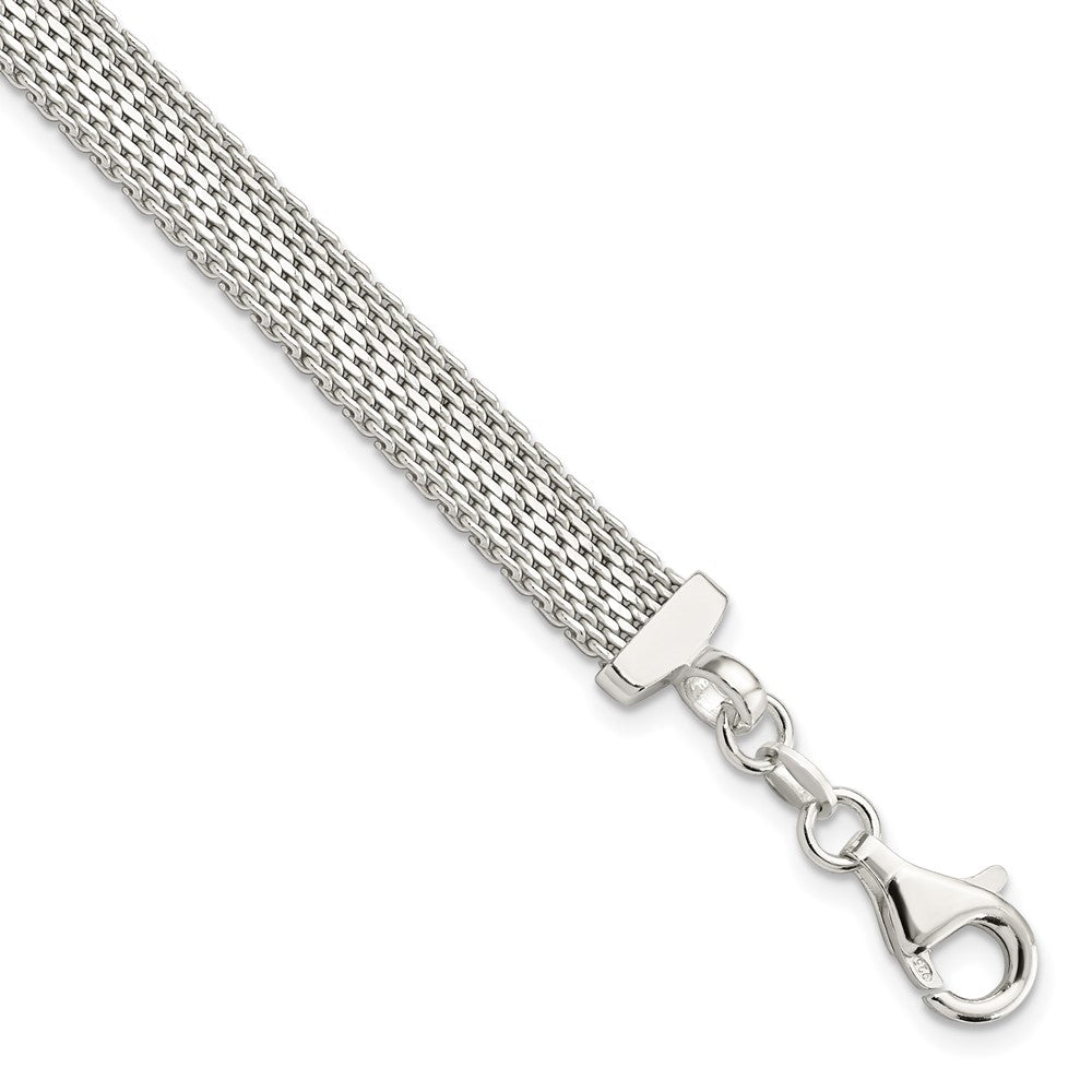7.5 Zoll Sterlingsilber Diamantiert Wendbar Armband