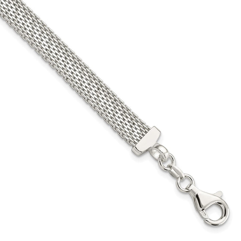 7.5 Zoll Sterlingsilber Diamantiert Wendbar Armband