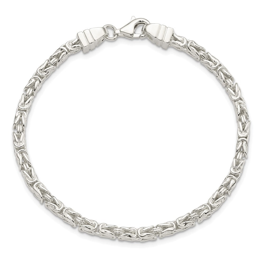 7.75 Zoll Sterlingsilber Quadratisch Byzantiner Armband