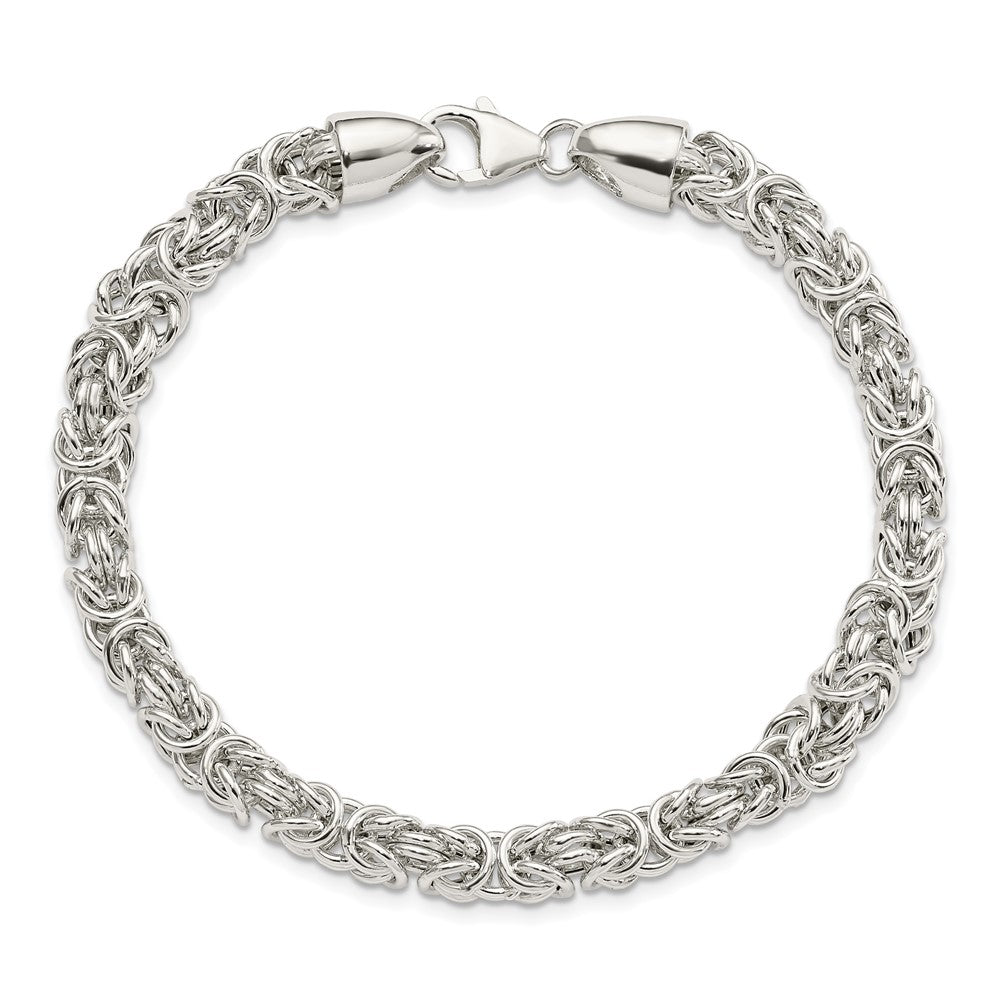 Sterlingsilber Poliert Byzantiner 8.5 Zoll Armband
