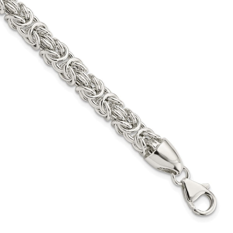 Sterlingsilber Poliert Byzantiner 8.5 Zoll Armband