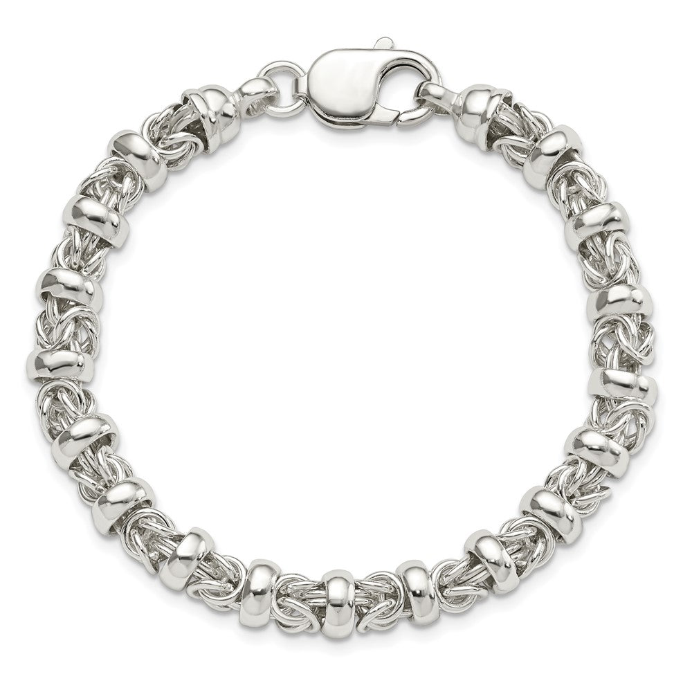 7.5 Zoll Sterlingsilber Fantasie Byzantiner Armband