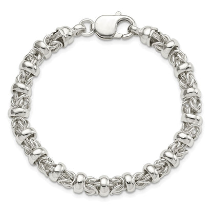 7.5 Zoll Sterlingsilber Fantasie Byzantiner Armband