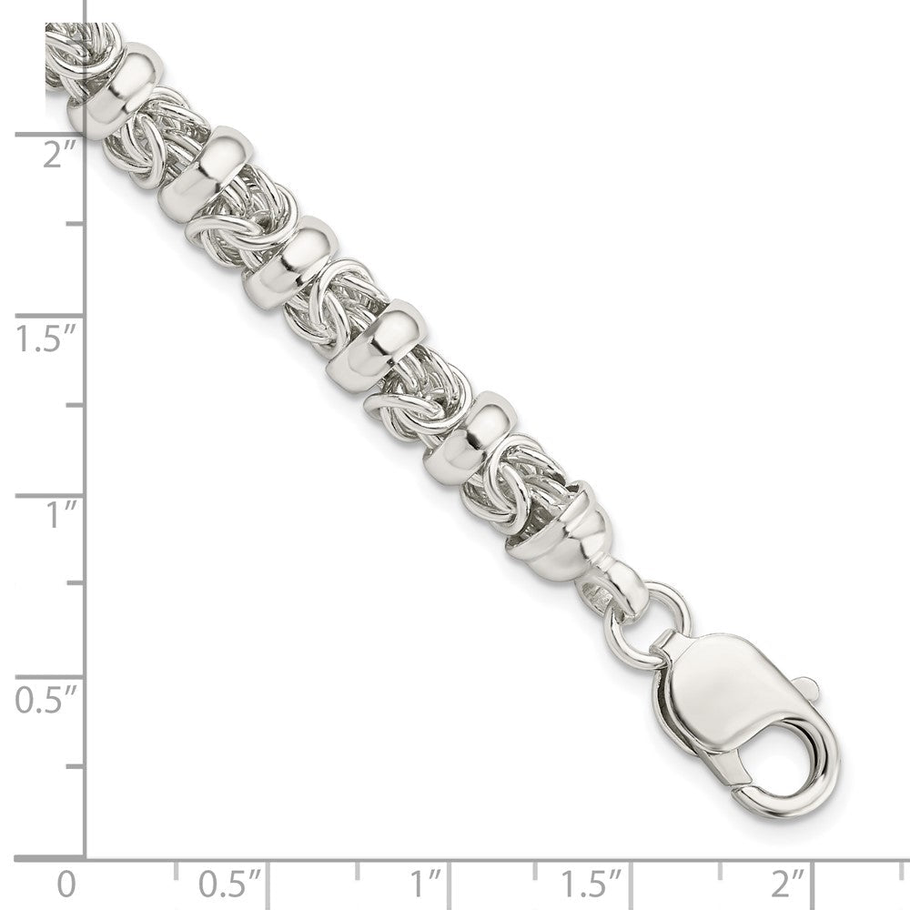 7.5 Zoll Sterlingsilber Fantasie Byzantiner Armband