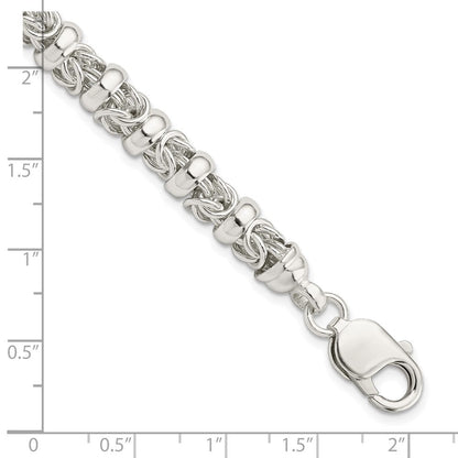 7.5 Zoll Sterlingsilber Fantasie Byzantiner Armband