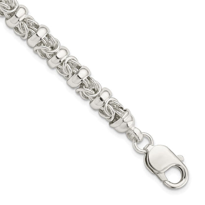 7.5 Zoll Sterlingsilber Fantasie Byzantiner Armband