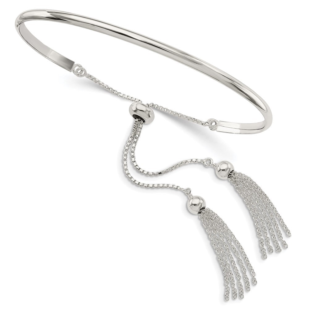 Sterlingsilber Poliert mit Tassels Verstellbar Armreif