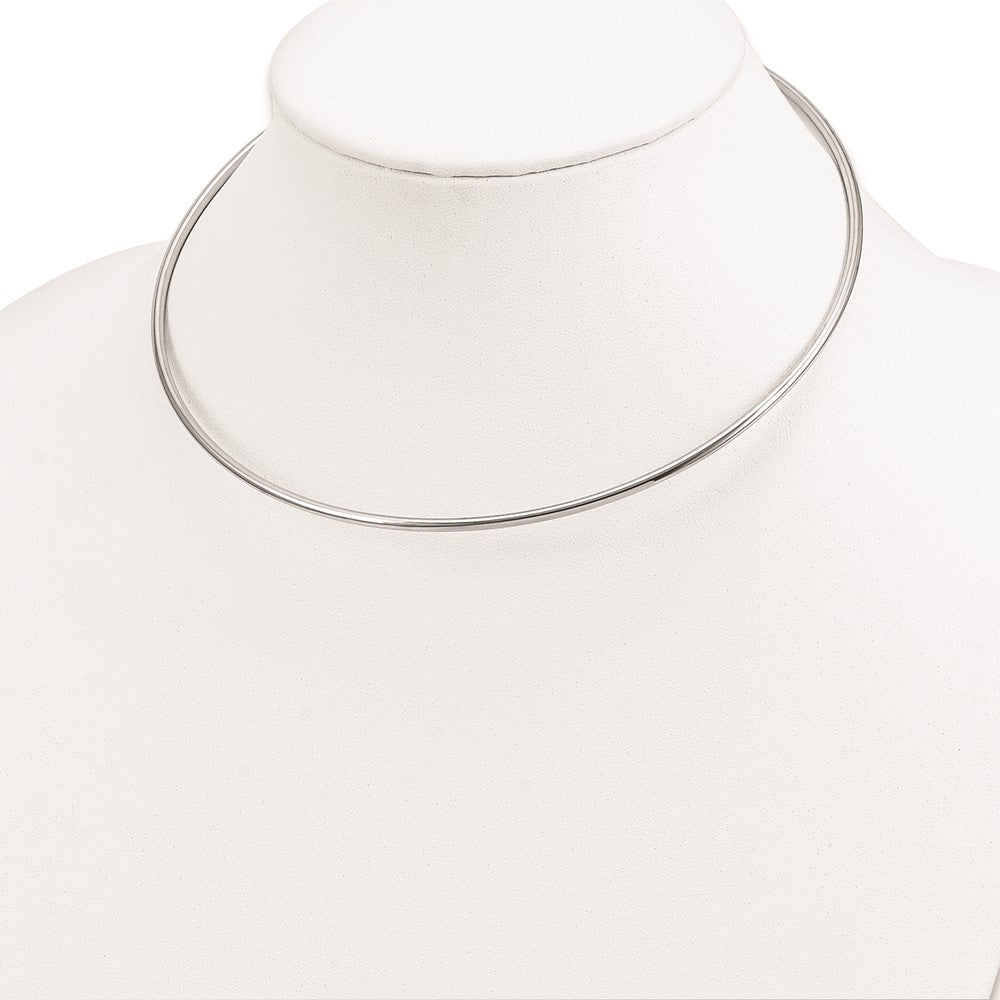 Sterlingsilber Rhodiniert Neck Kragen Halskette