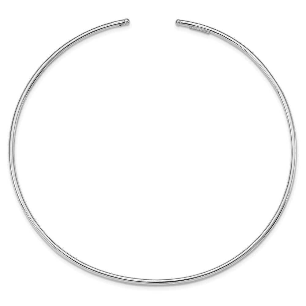 Sterlingsilber Rhodiniert Neck Kragen Halskette